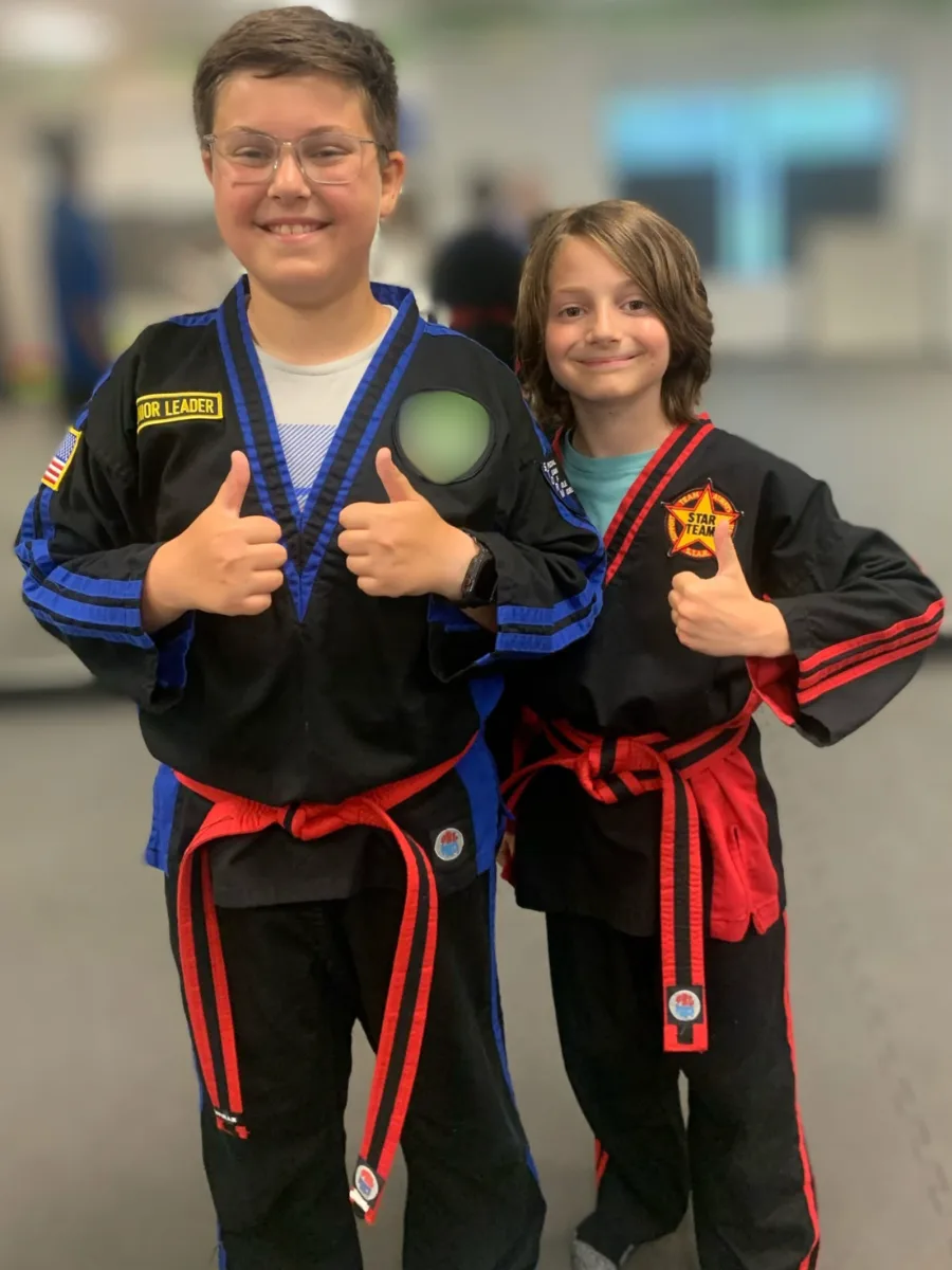 Preschooler practicing martial arts at Rise Up NJ in Atco